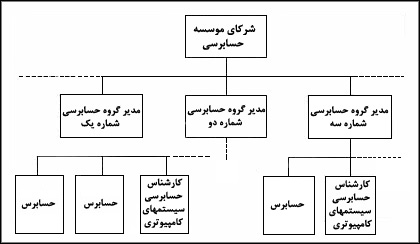 روش سازماندهى غير متمرکز کارشناسان حسابرسى سيستمهاى کامپيوترى