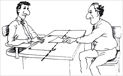 بردن کاغذ به حريم خود نشانه پذيرش غيرکلامى است.