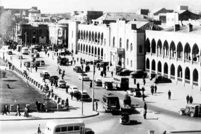 منظرهاى از تهران هنگامى که در آستانه پيشرفتهاى تازهاى بود.
