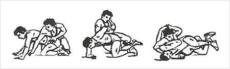 فن سگک قفل قيصر در حالت نشسته