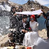 جشن عروسی در ارتفاعات سبلان + عکس