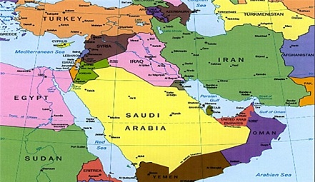 نام کشورهای خاورمیانه | کشورهای عضو خاورمیانه
