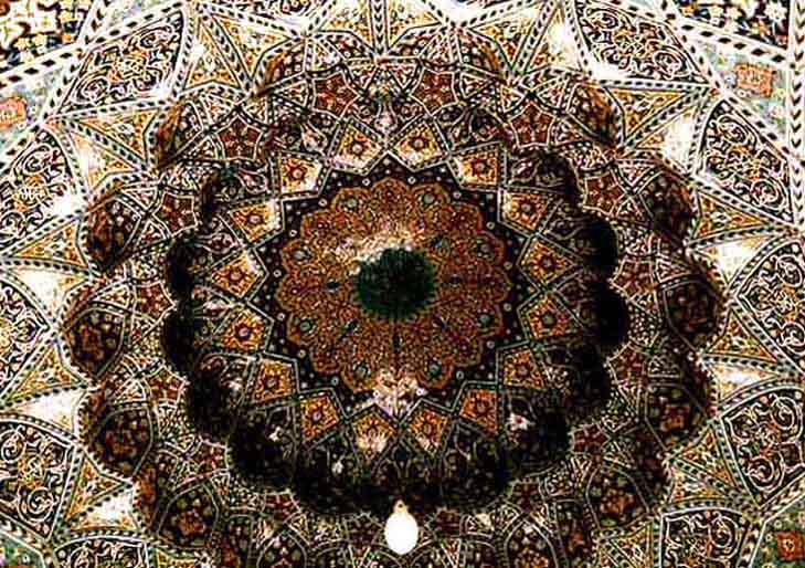 سقف گنبد مسجد اعظم قم ،  قم | Dome Ceiling of Azam Jame Mosque, Qom