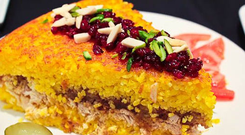 پلو ته چین مرغ،غذای محبوب ایرانی
