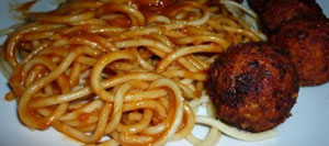 اسپاگتی با توپ‌های گوشتی