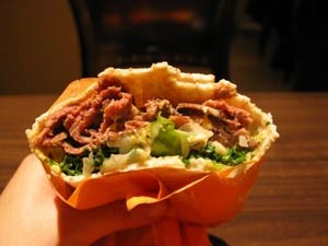 ساندویچ ژامبون با سس هندی