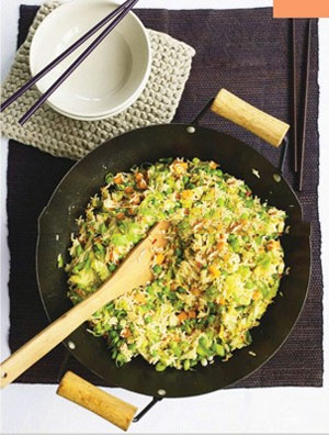 برنج و سبزی‌های تند