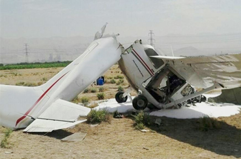 سقوط هواپیمای آموزشی در هشتگرد