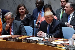  نشست شورای امنیت به ریاست ترامپ | رئیس‌جمهور آمریکا: تحریم‌های ایران با شدت تمام اعمال می‌شود