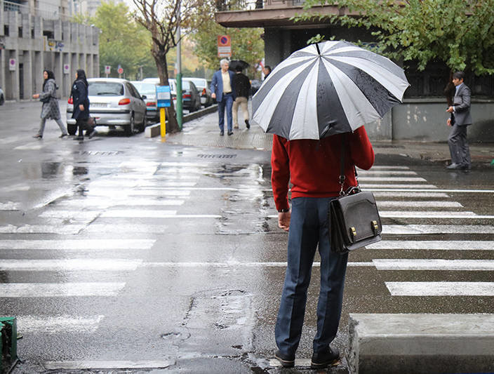 تصاویر | حال و هوای تهران در باران امروز