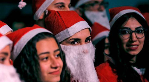 جشن کریسمس در دمشق