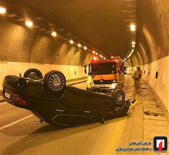 تصادف سنگین در تونل
