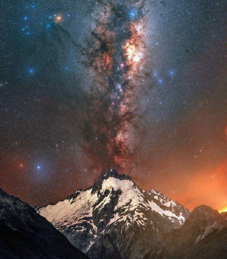نمایی زیبا از کهکشان راه شیری