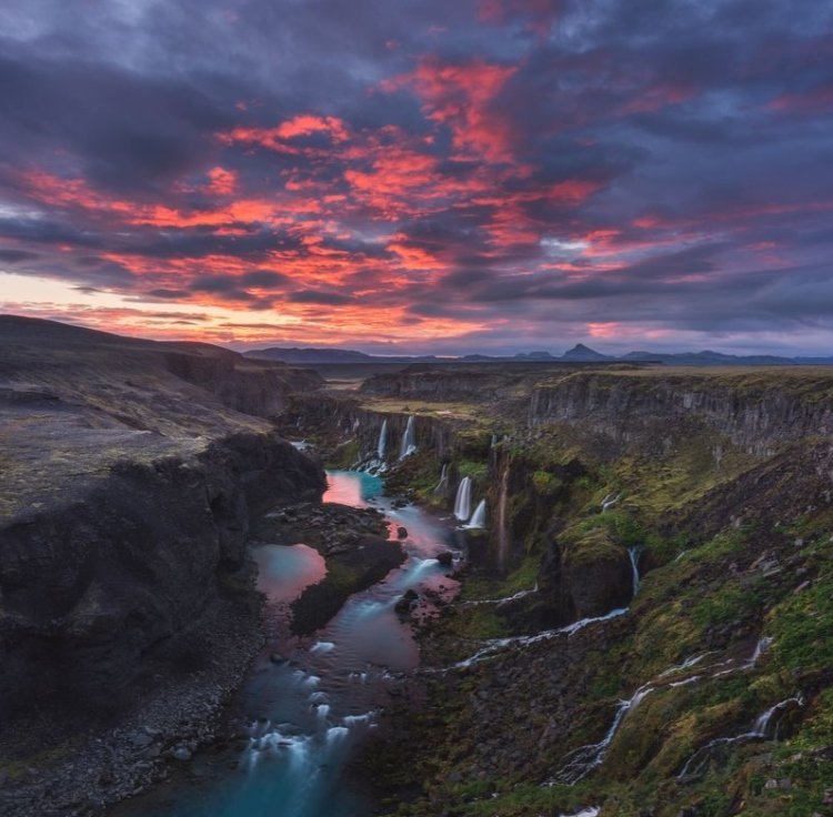 غروب جادویی ایسلند