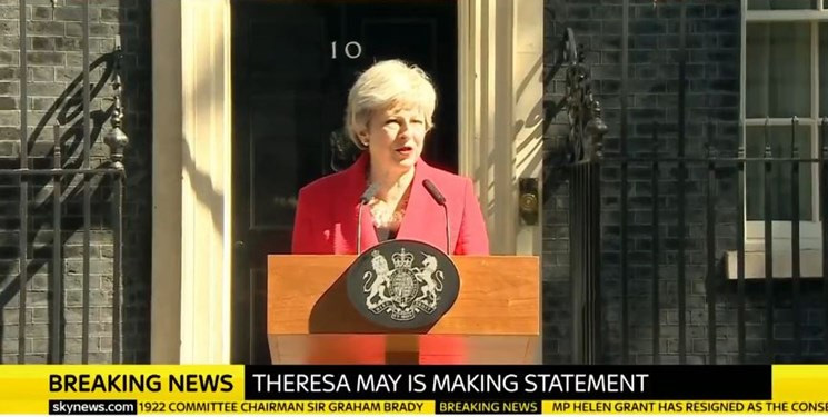 «ترزا می» از نخست‌وزیری انگلیس استعفا داد