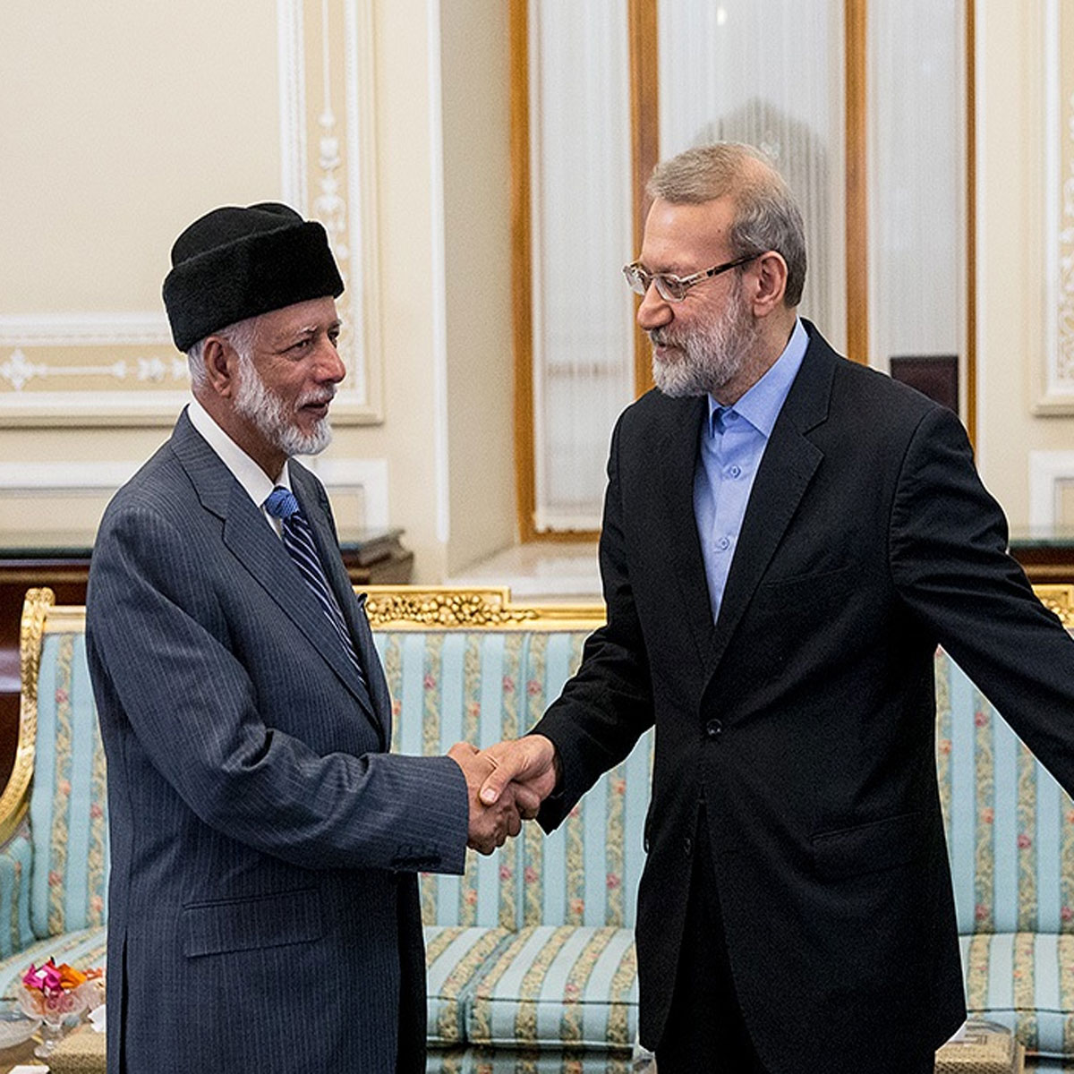 دیدار وزیر امور خارجه عمان با علی لاریجانی 
