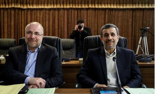 پس لرزه های ادامه دار دیدار قالیباف و احمدی نژاد