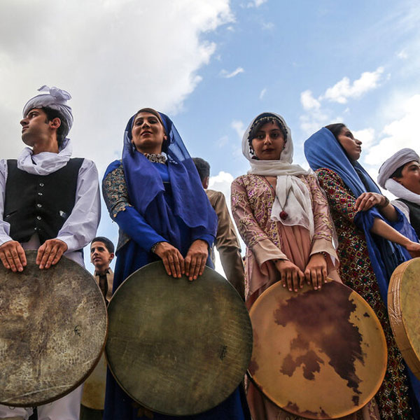 جشنواره دف‌نوازی «آوای دوست» - کردستان | تصاویر