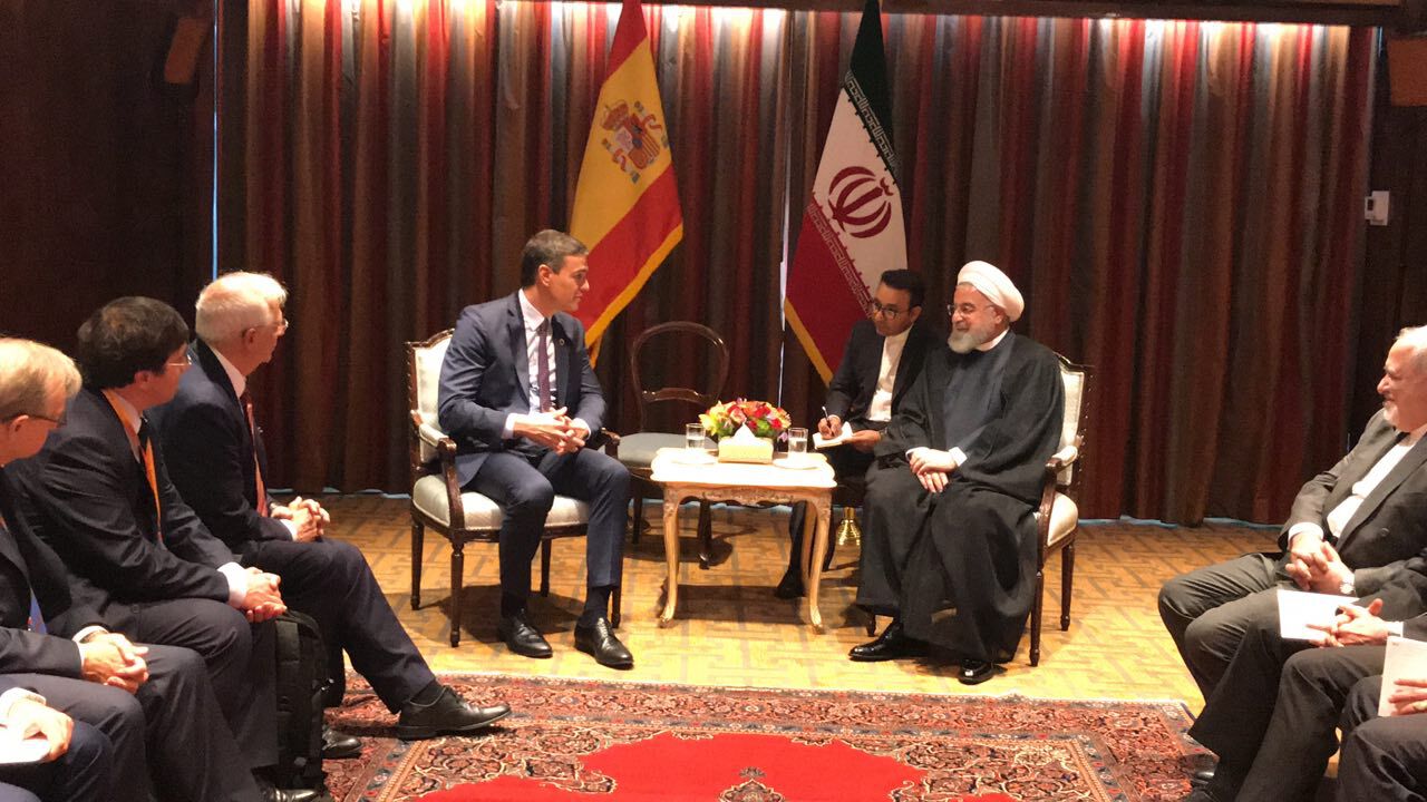 نخست وزیر اسپانیا با رئیس جمهوری ایران دیدار و گفت‌وگو کرد