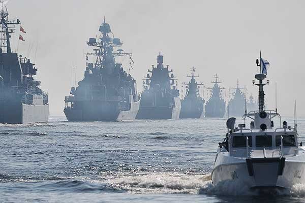 حرکت ناوگان دریایی روسیه به سمت ایران برای تمرین مشترک