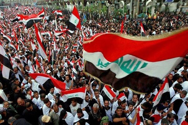 آغاز تظاهرات میلیونی ضد اشغال در بغداد با شعار «نه» به آمریکا