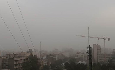 گرد و غبار در آسمان تهران + گزارش تصویری