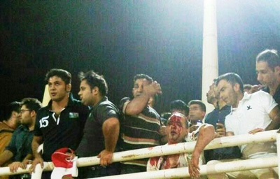 درگیری خونین هواداران در ورزشگاه الغدیر اهواز