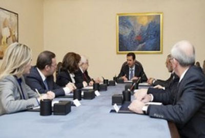  دیدار اسد با هیات سوری شرکت کننده در ژنو