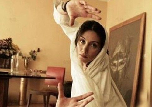 هدیه تهرانی در لباس رزمی کاران