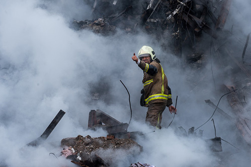 روایت عکاسان از حادثه ساختمان پلاسکو