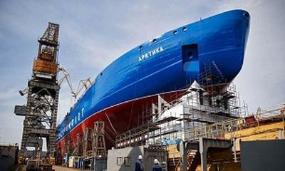 ساخت بزرگترین کشتی یخ‌شکن اتمی دنیا در روسیه