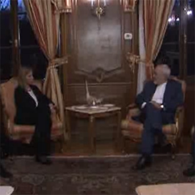 دیدار ظریف و موگرینی/ درخواست موگرینی از ایران برای کمک به حل بحران سوریه