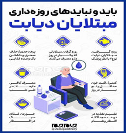 باید و نبایدهای روزه ‎داری مبتلایان به دیابت