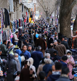 جولان کرونای انگلیسی در بازار شب عید