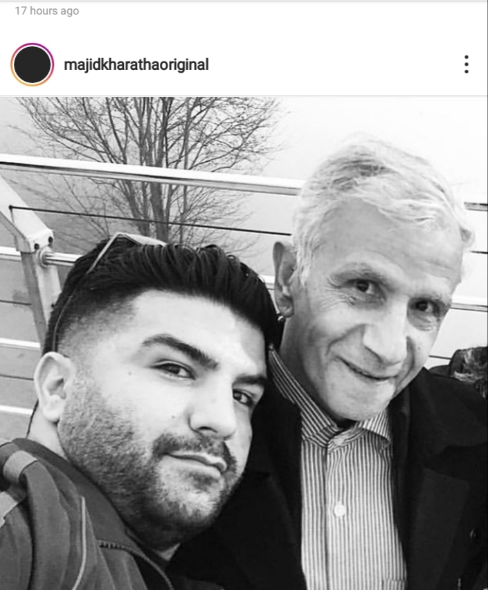 مجید خراطها با انتشار پستی در اینستاگرامش از درگذشت پدرش خبر داد