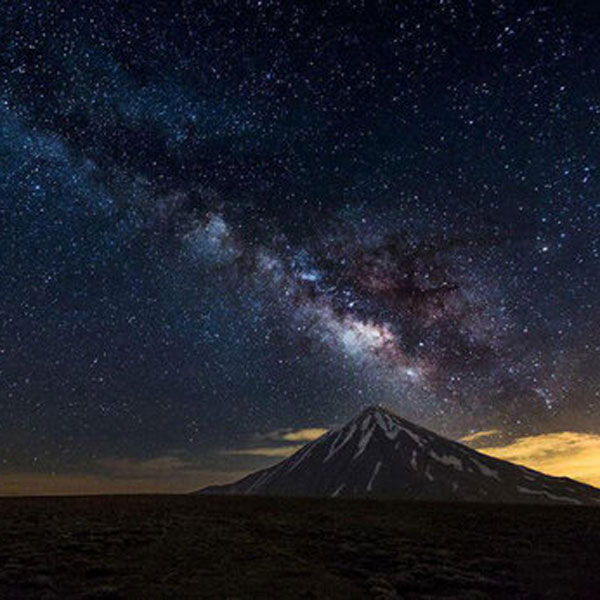 ویدئویی تماشایی از عبور کهکشان راه شیری بر فراز کوه دماوند