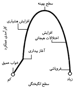 برانگیختگی هیجانی و عملکرد.